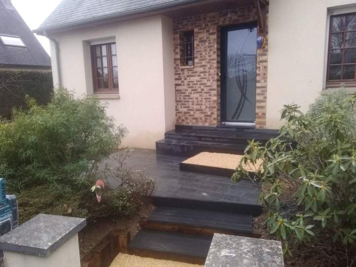 Rénovation terrasse et murs extérieurs Montilliers