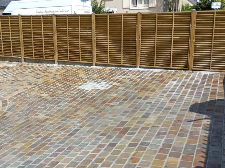 Pavage cour Montilliers